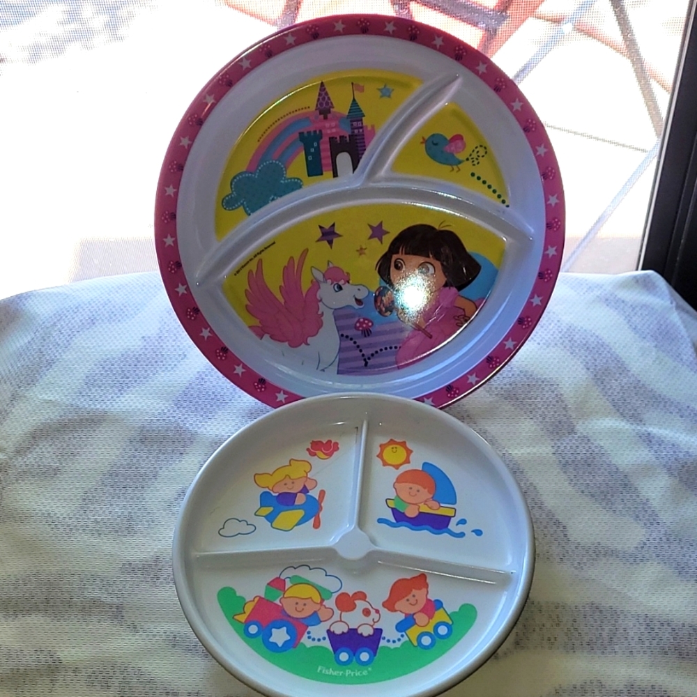 Set of 2 Child's Plates